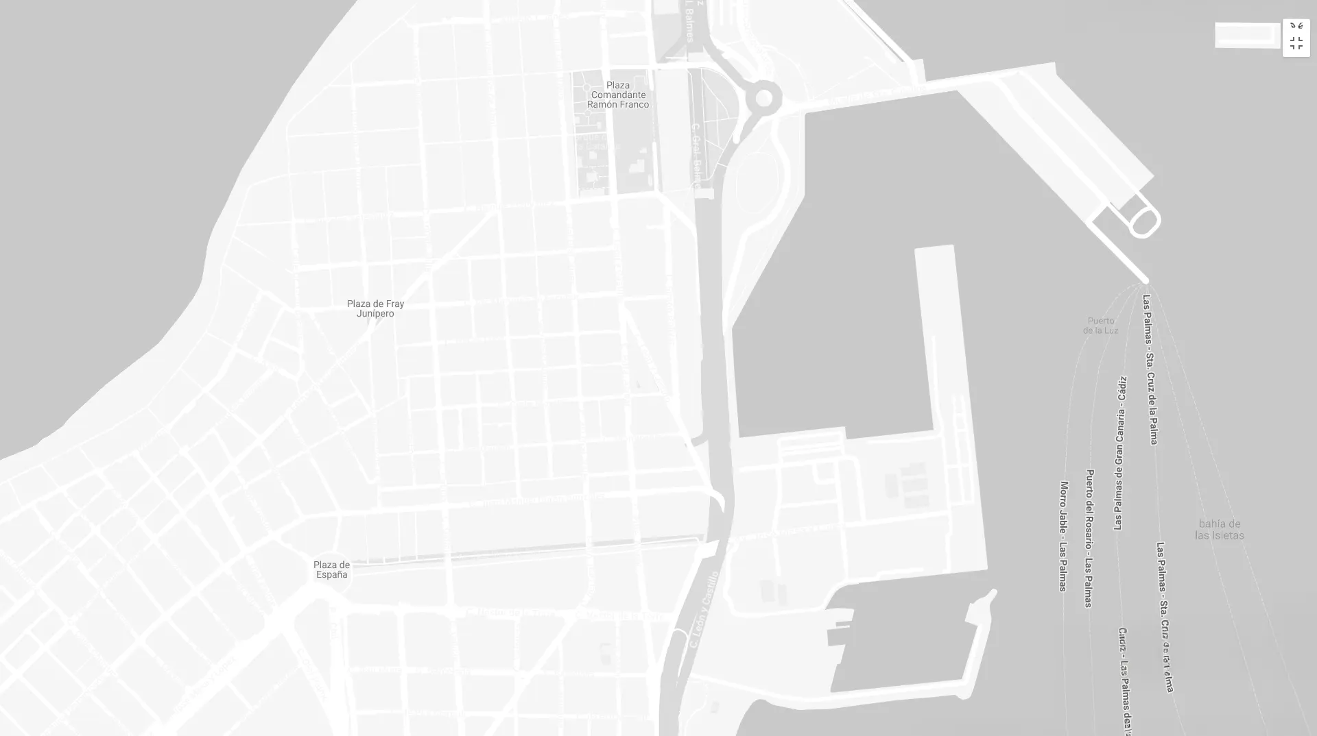 Mapa de Las Canteras Gran Canaria